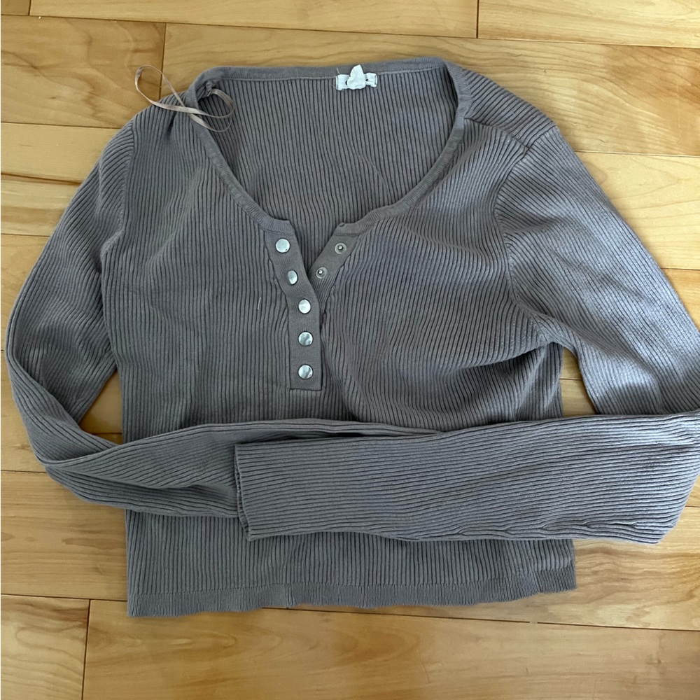 Ribbed longsleve croptop